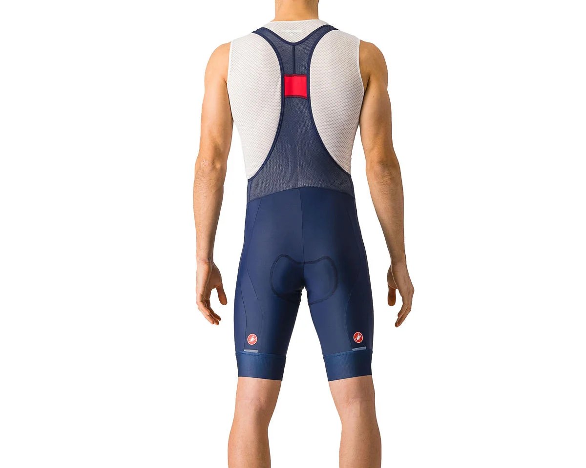 Castelli Entrata 2 Bib Shorts (Belgian Blue) (2XL)